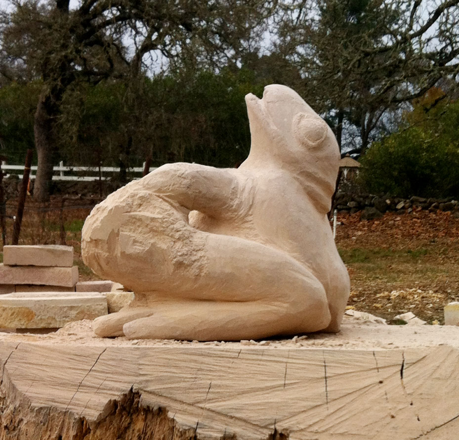Frog - Stone Fountain In Progress