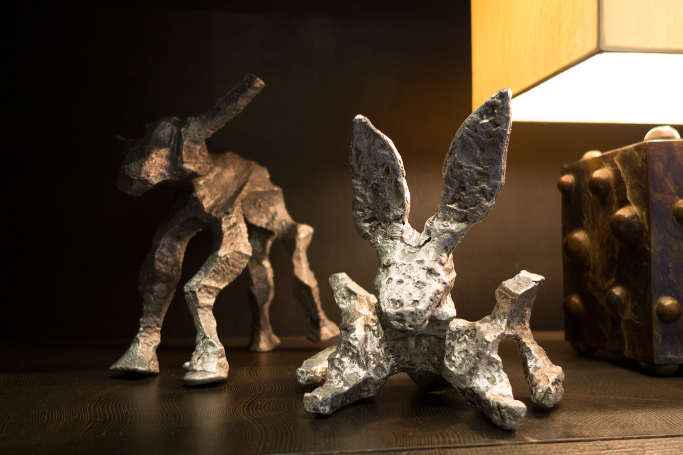 Glyphs – aluminum, Bunny & Steer Duo
