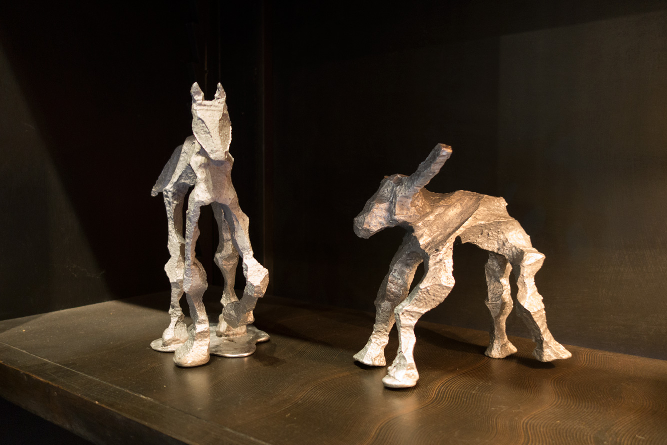 Glyphs – aluminum, Horse & Steer Duo 2