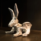 Glyphs – aluminum, Bunny facing left