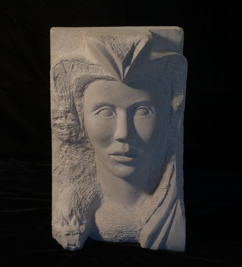Etruscan: Limestone Sculpture by Paulo Ferreira – Front