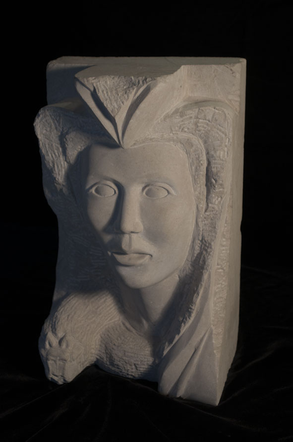 Etruscan: Limestone Sculpture by Paulo Ferreira - Right View