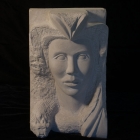 Etruscan: Limestone Sculpture by Paulo Ferreira – Front