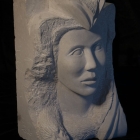 Etruscan: Limestone Sculpture by Paulo Ferreira - Left View