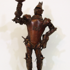 Knight Light - lost wax bronze, front view