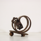 PMS Cradle - lost wax bronze, side view; commission by Robert Brittan