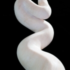 Cobra: Marble Sculpture by Paulo Ferreira - top view from back