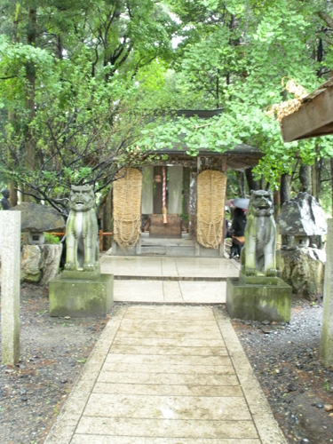 Temple at the wasabi farm