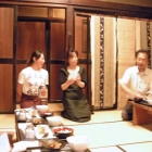 Oda-San presents the host and daughter of our dinner