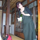 Our dinner hostess introduces the 5,000 kinds of sake to be served